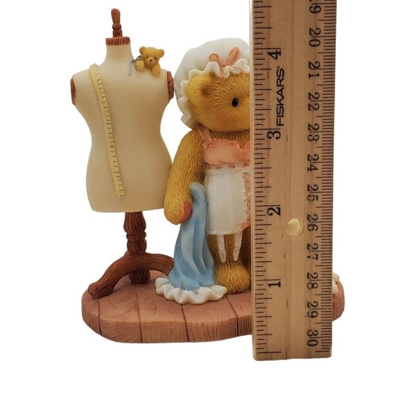 Cherished Teddies Sarah Girl Playing Dress Up Ltd Ed 308676 Figurine Seamstress - Picture 7 of 8